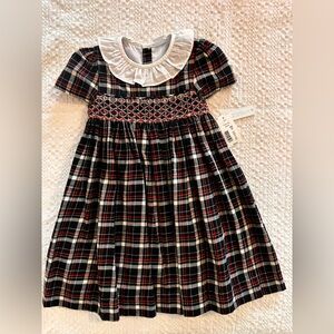 Edgehill Collection Plaid Dress with White Collar